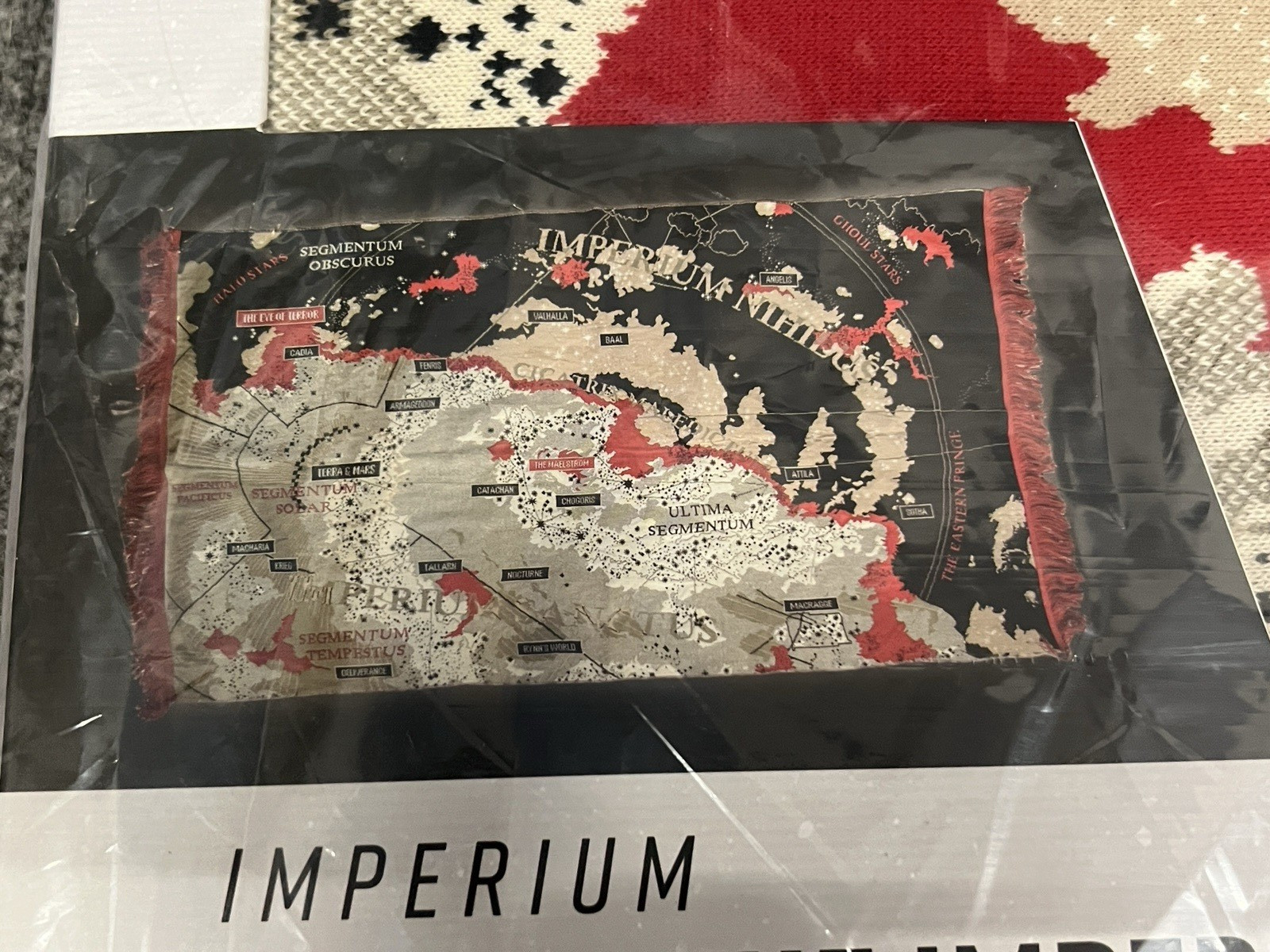 NEW Map of the Imperium Knitted Blanket - Official Games Workshop WARHAMMER 40K
