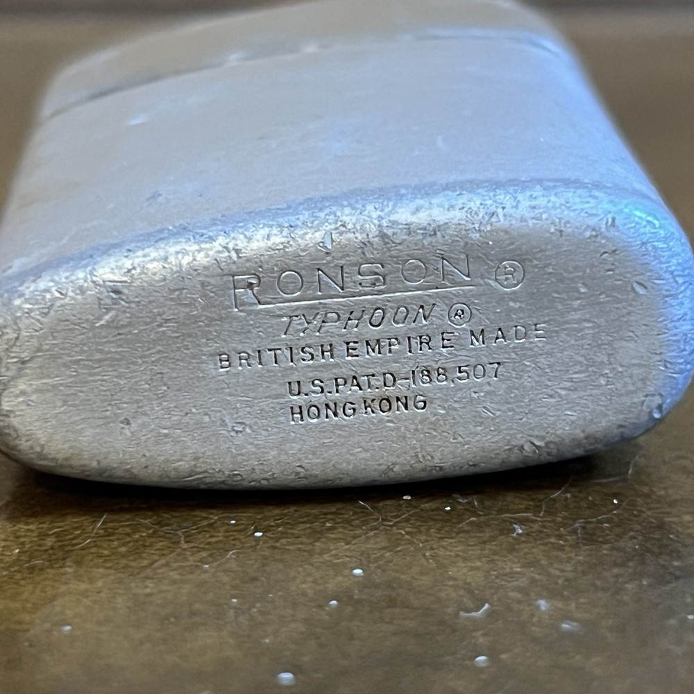 Vintage Silver Ronson Typhoon Lighter