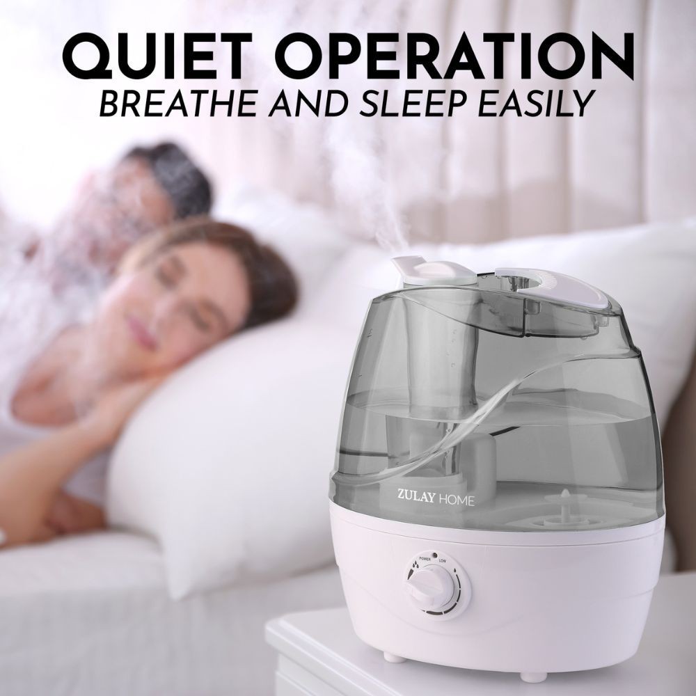Zulay 2.2L Cool Mist Humidifier – Quiet Ultrasonic for Bedroom & Large Rooms