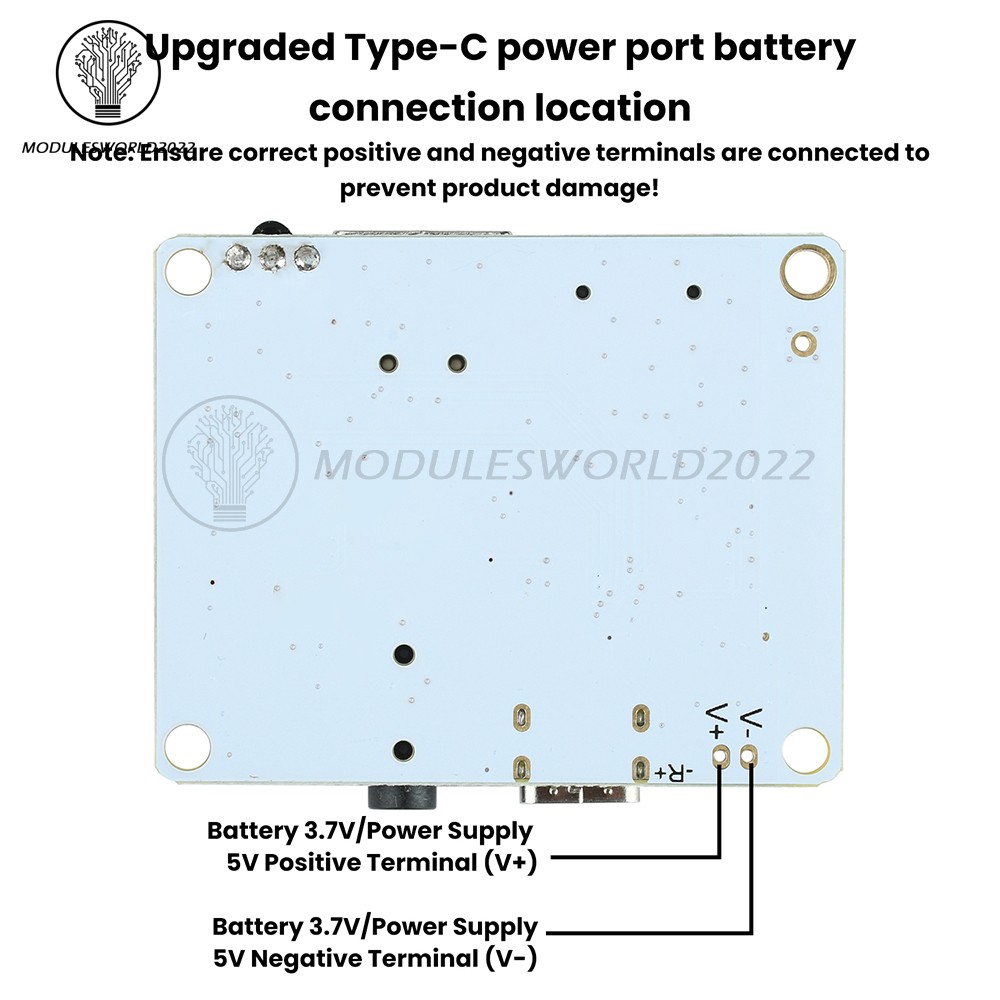 Bluetooth 5.4 Audio Receiver Board MP3 Lossless Decoder Decoding Module Type-C