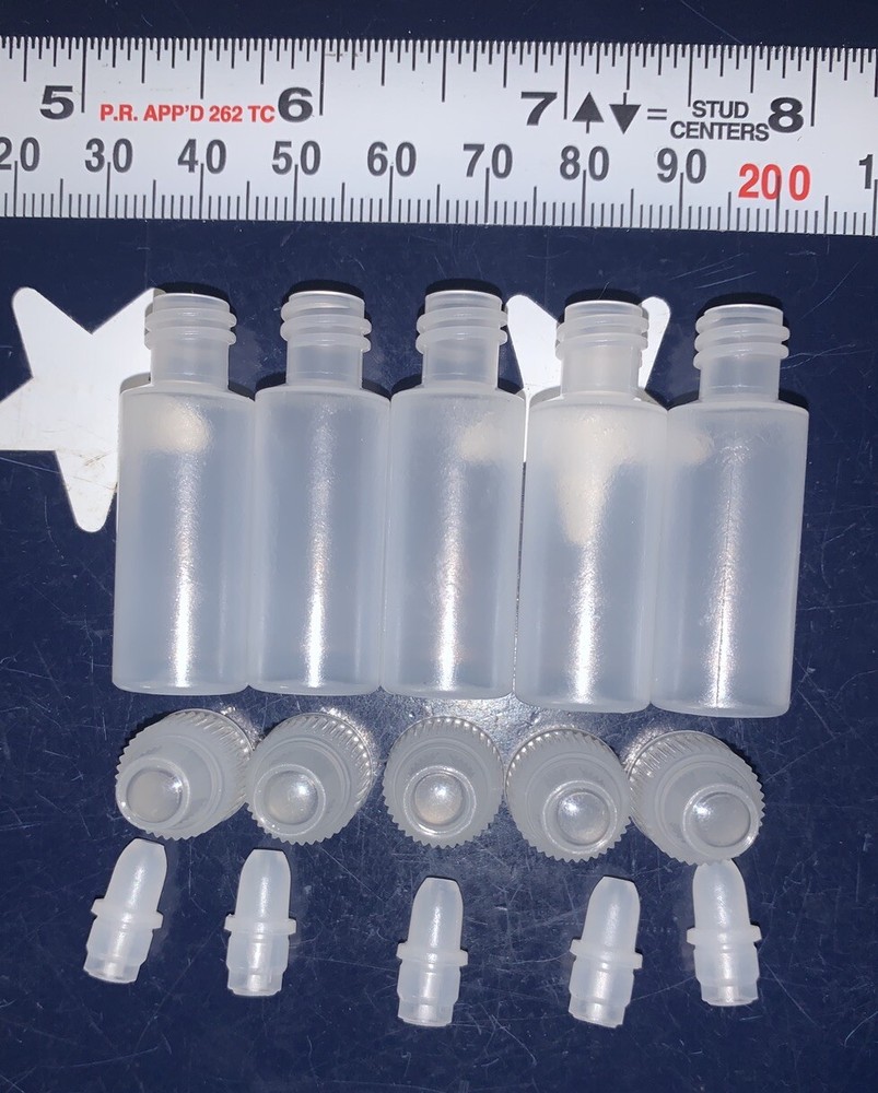 5pcs 2ml Empty Plastic Squeezable Dropper Bottles Oils Lubes Liquid Dropper LDPE