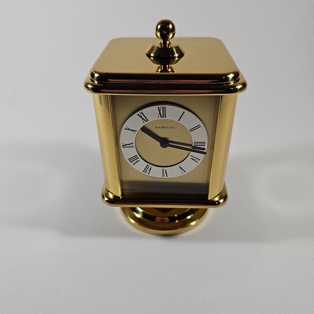 Hampton Desk Clock Hygrometer Thermometer 4-Face Rotating Cube Tested & Working