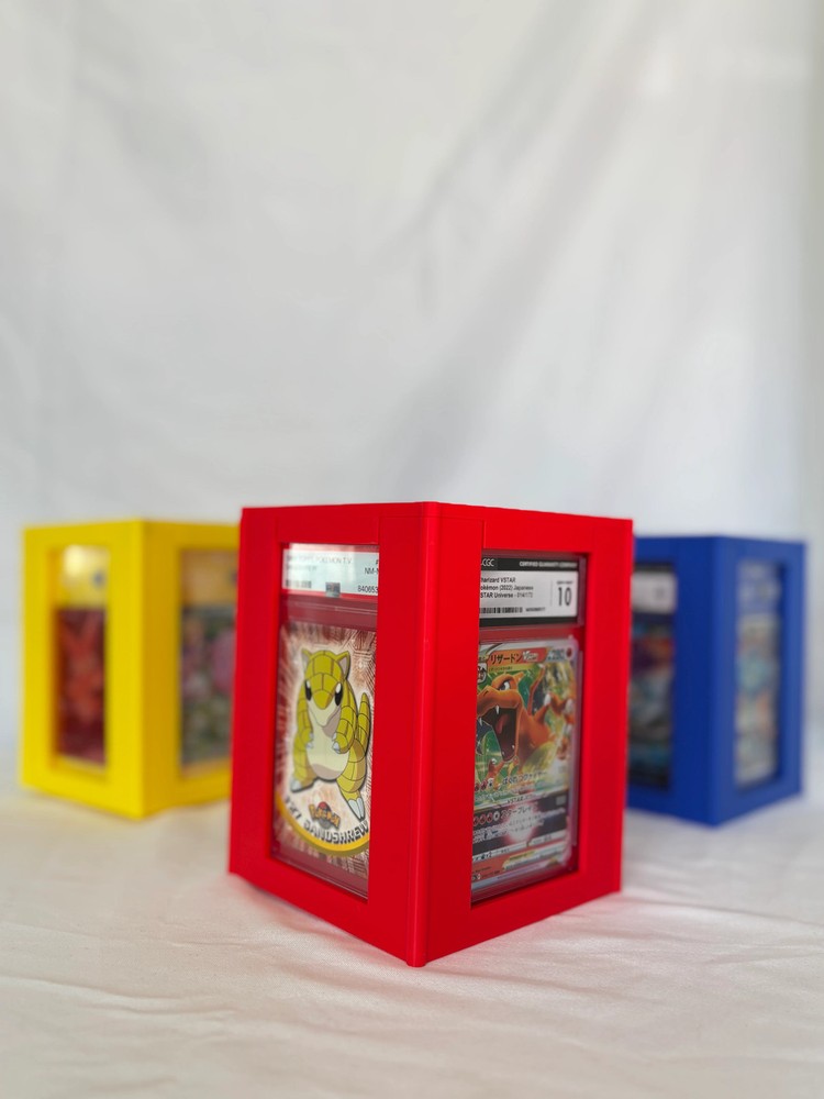 4-Sided Rotating Tower for Graded Card Slabs