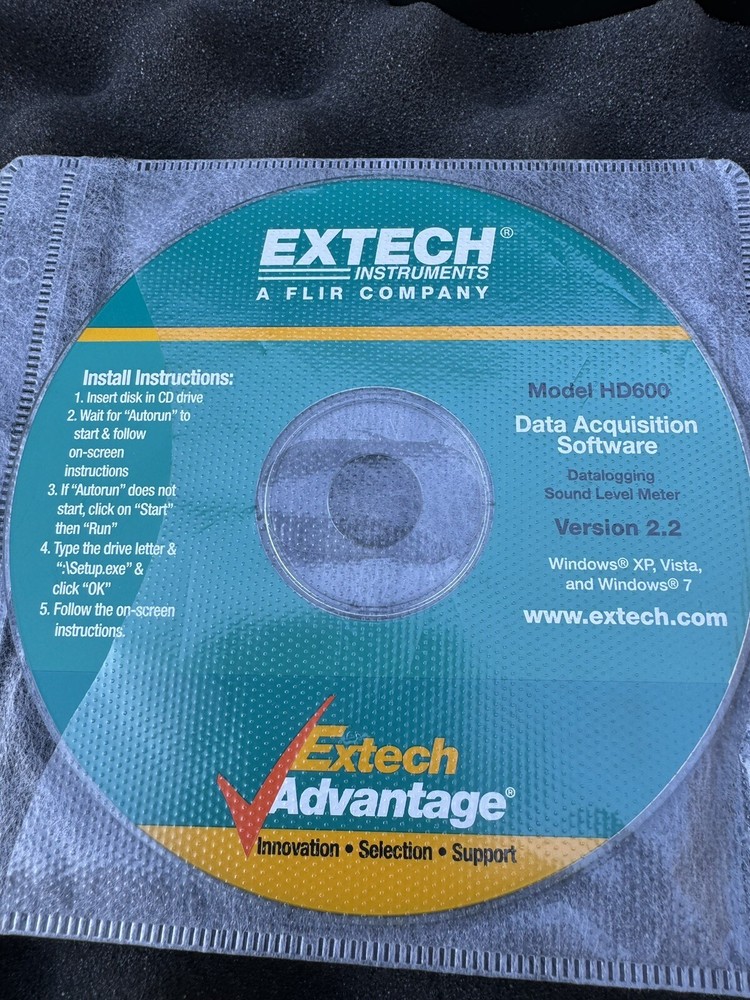 EXTECH INSTRUMENTS HD600 Data logging Sound Level Meter