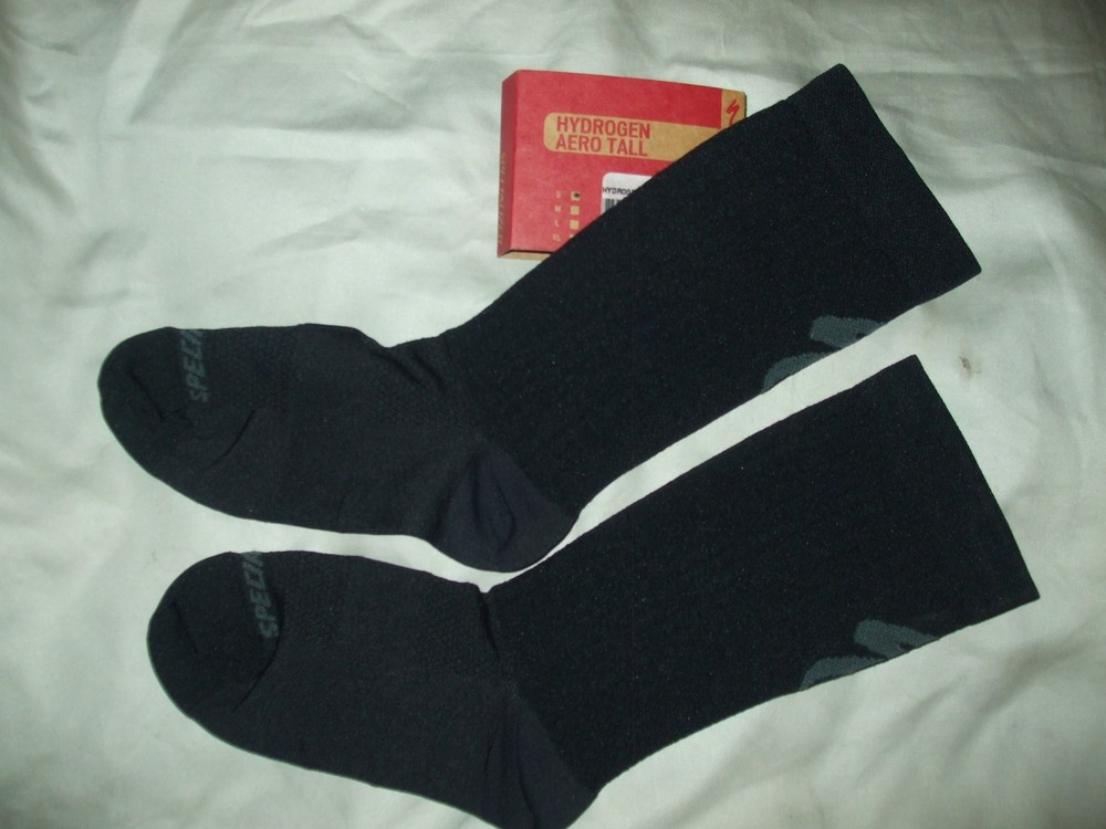 Specialized Hydrogen-Aero-Tall Socks, Black, Size S
