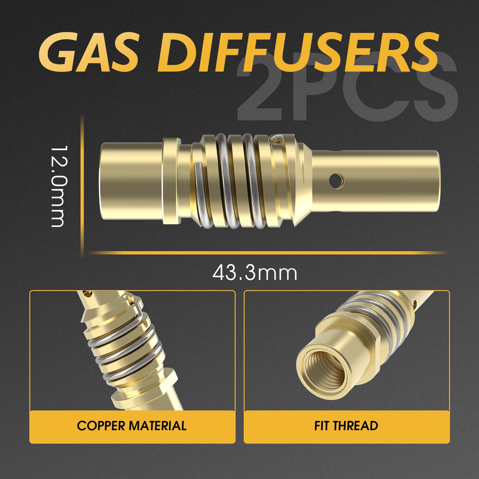 TOOLIOM 24Pcs Spool Gun Consumables Set for LBT150
