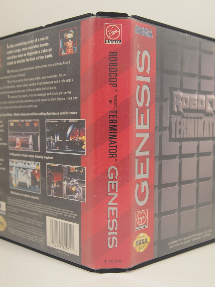 Robocop Vs The Terminator Case (SEGA Genesis) Authentic BOX ONLY