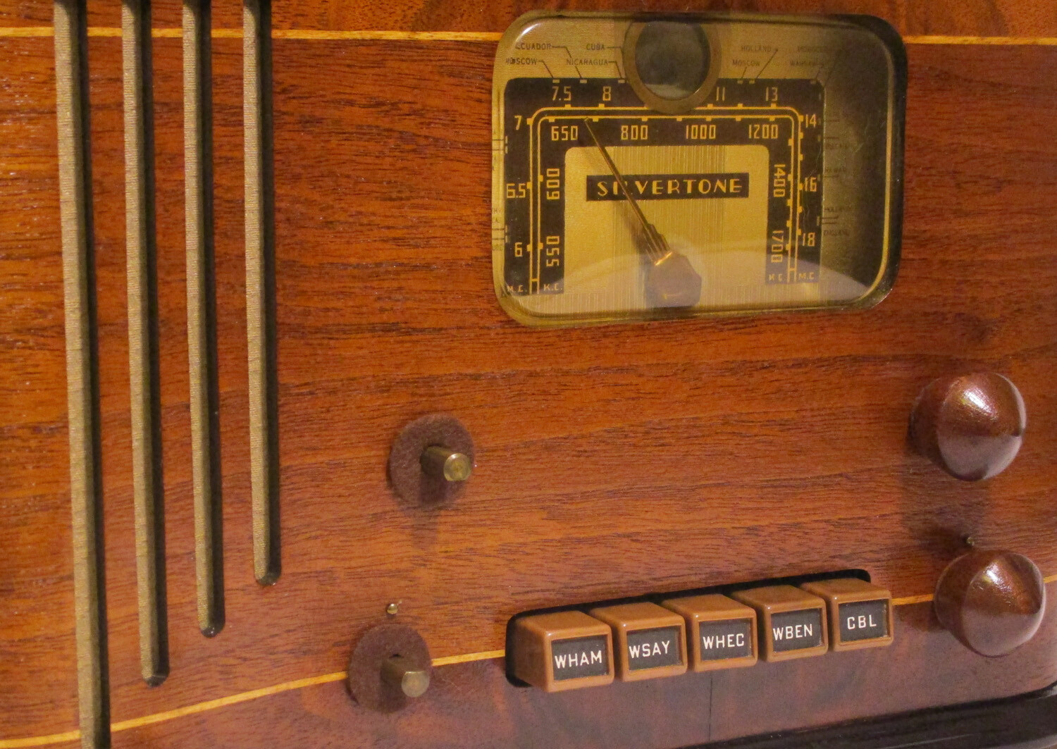 New 3/4" Brown Knob Felt Washers Set of Four - Old Antique Vintage Tube Radio