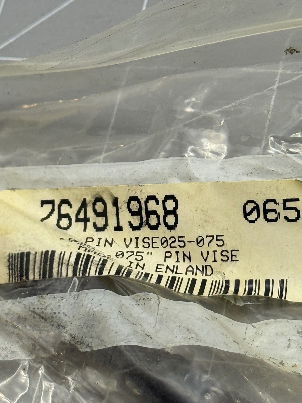 Pin Vise .025-.055 Handheld Micro Drill Chuck Made in England Metal Knurled