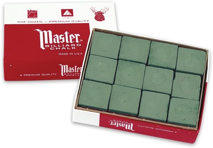 Professional 12-Cube Billiard Chalk Box - Perfect for Consistent Gameplay