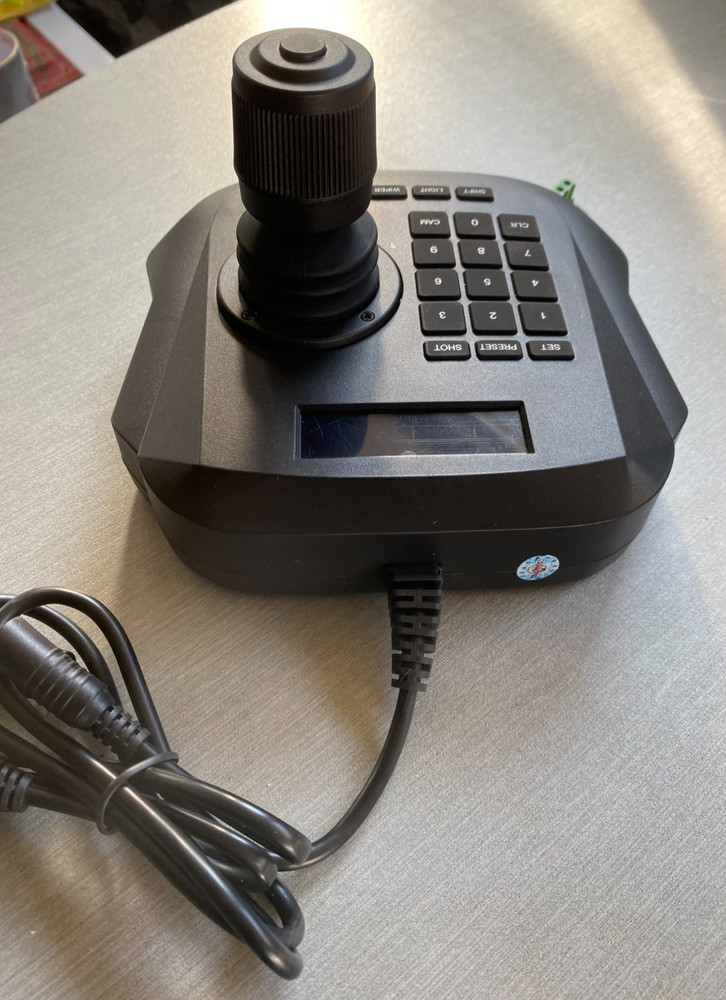 PTZ Pan Tilt Zoom Camera Controller 4D Joystick Keypad TESTED WORKING SEE VIDEO