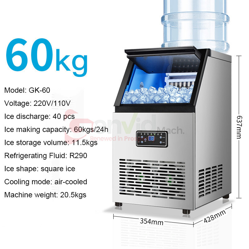 110V/220V Commercial Ice Cube Making Machine Automatic Block Ice Maker