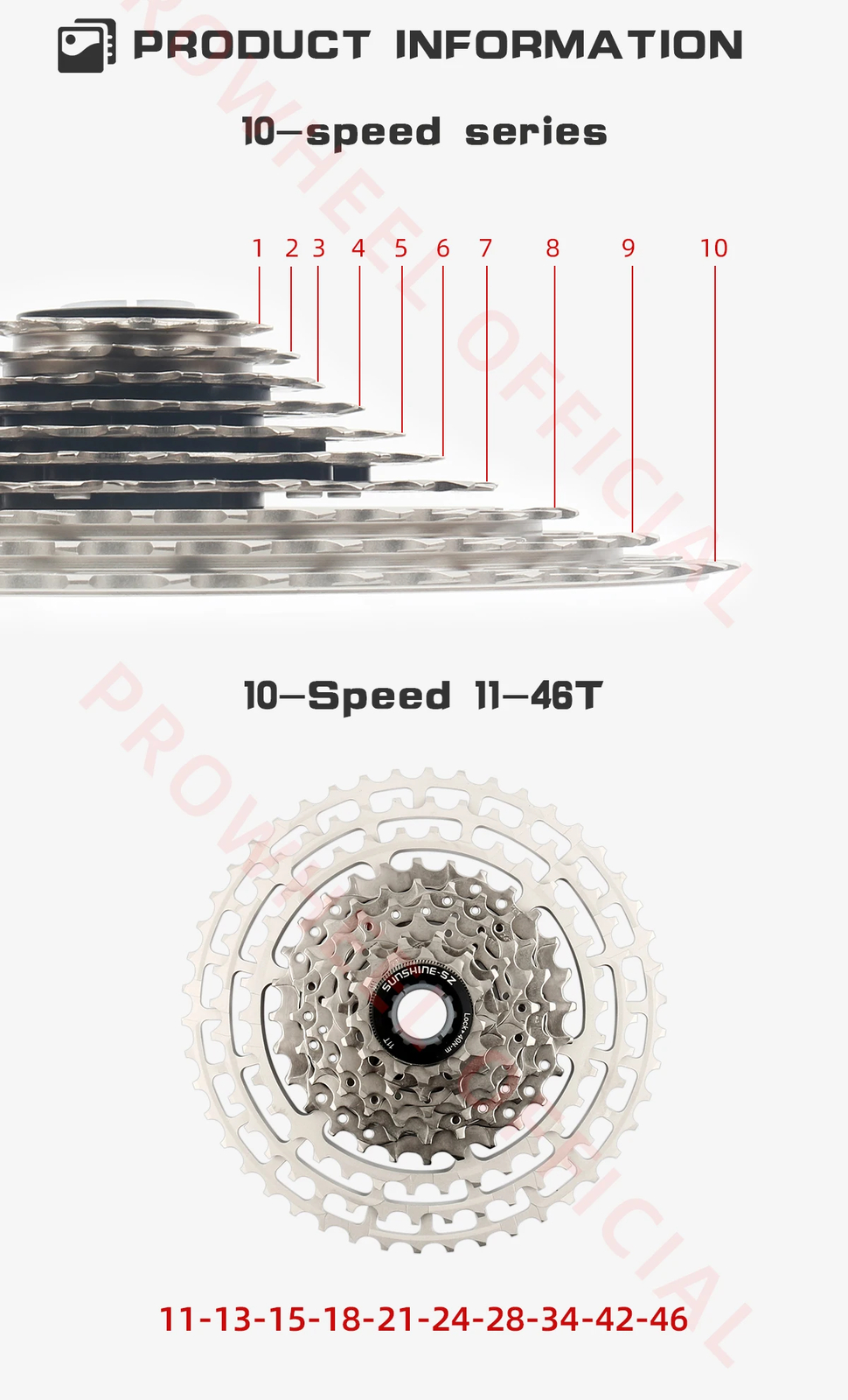 Mountain Bike Cassette 10 11 12 Speed MTB K7 46T 50T 52T HG Compatible