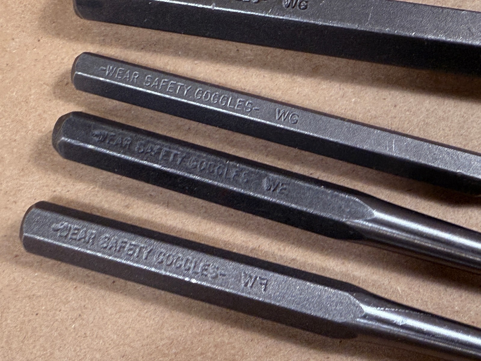 New - 5 Piece Blackhawk USA Aligning & Drive Punch Pin + Cold Chisels -FREE SHIP