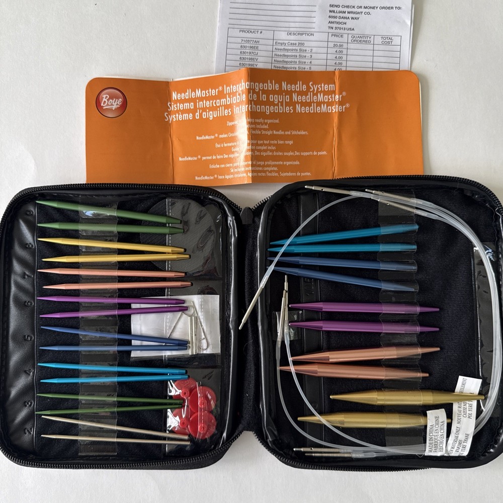 Boye Needlemaster Interchangeable Knitting Needle System in Case