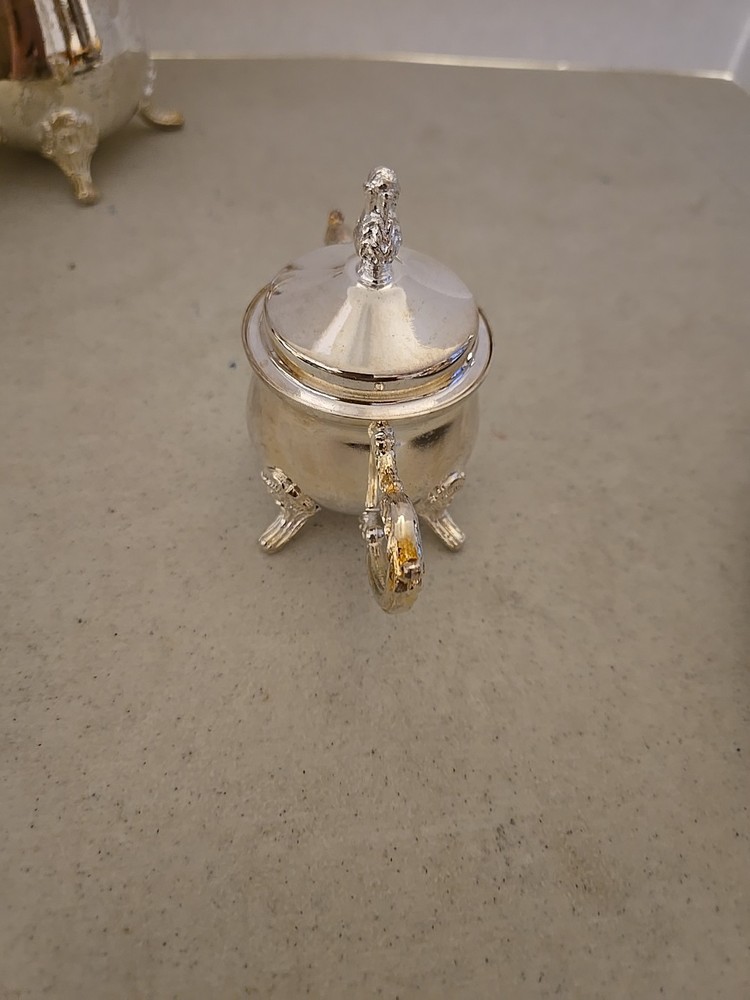4 Pc. Silver Plated Mini Coffee Set