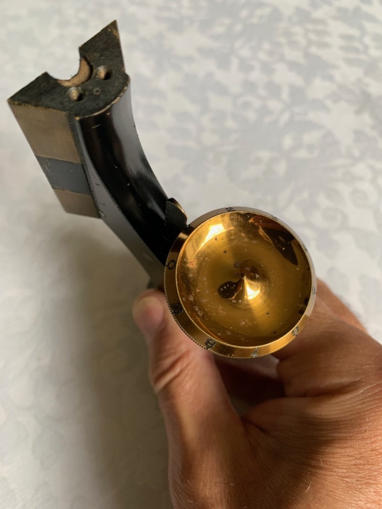Antique Watson Edinburgh Model Microscope Upper Limb in Brass with Fine Focus