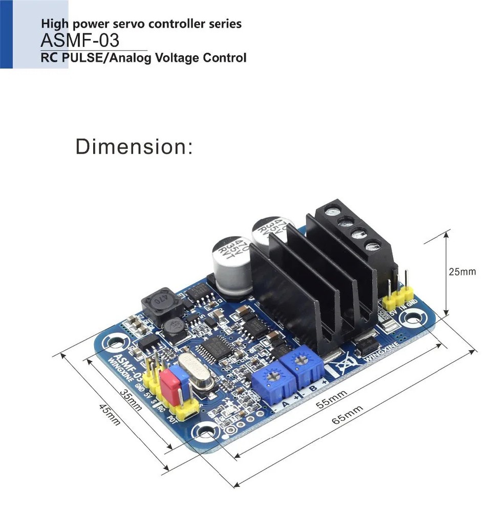 ASMF-04 (ASMF-03 Upgraded Version) Single Channel High Torque 500Nm Controller