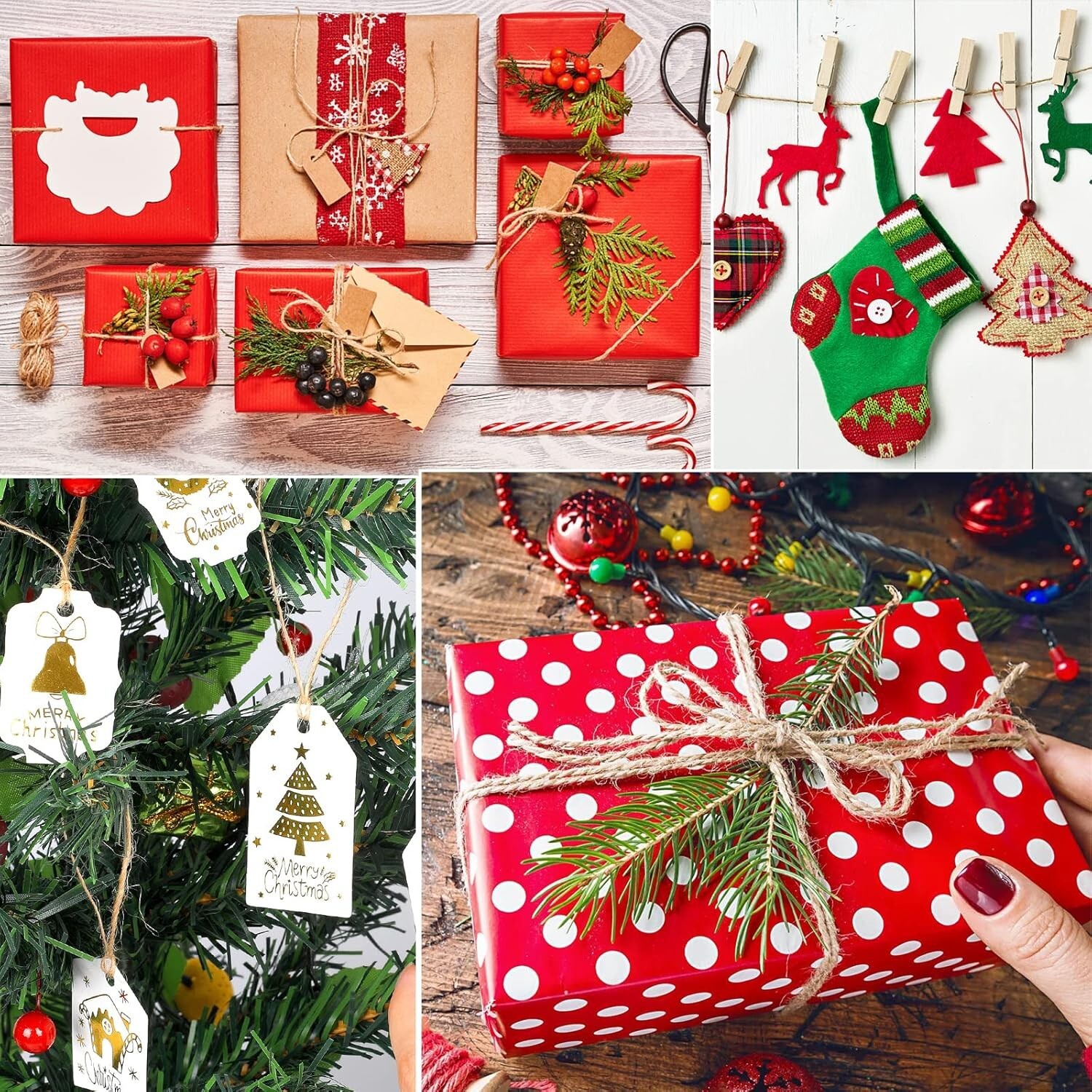 984 FT Natural Jute Twine, Twine String, 3ply Thin Ribbon Hemp Twine, Twine for