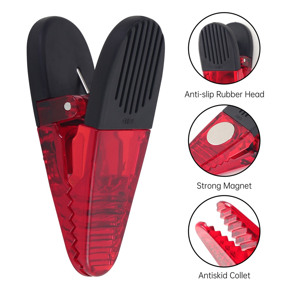 Plastic Refrigerator Magnet Clips Sets，Snacks Bag Clips，Multipurpose Clips
