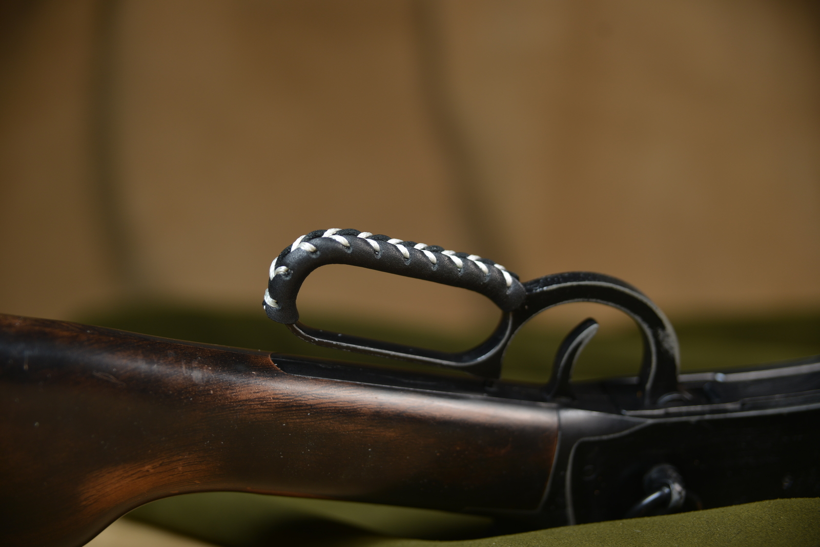 Handmade Leather Gun Lever Wrap Protector for Lever Action Shotgun and Rifle