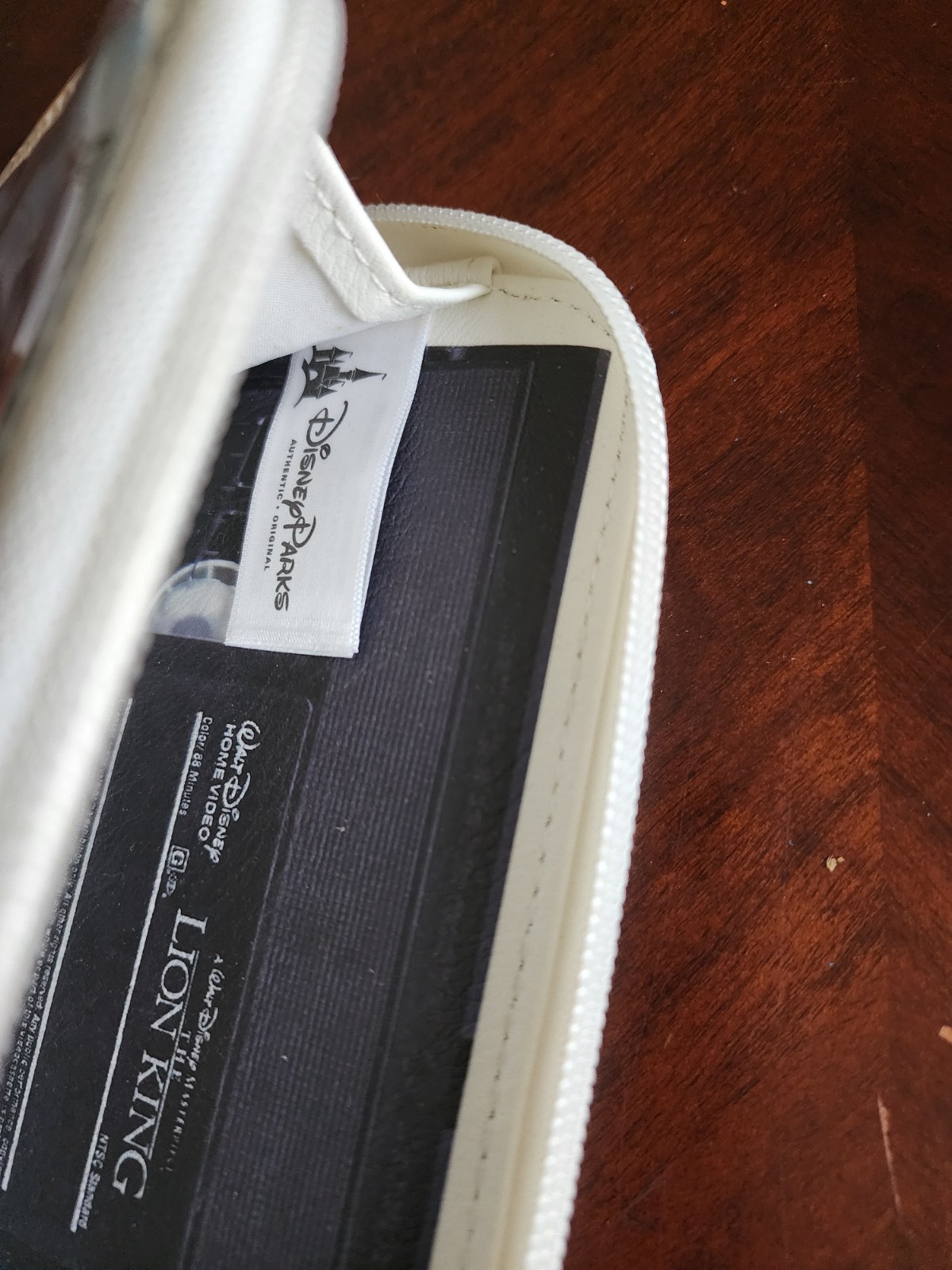 Disney Parks Wallet Lion King VHS Zipper Clutch Purse Retro 80s Style Case