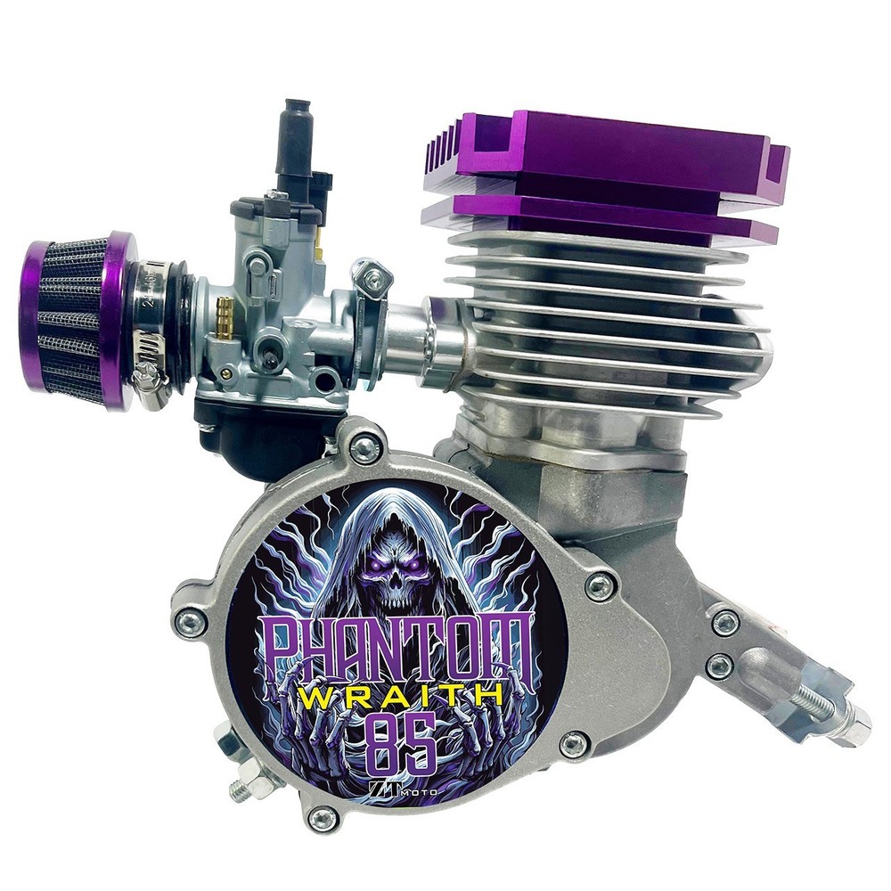 ZTMoto Phantom 85 Wraith - Complete 52mm Bore 2 Stroke Motorized Bicycle Engine