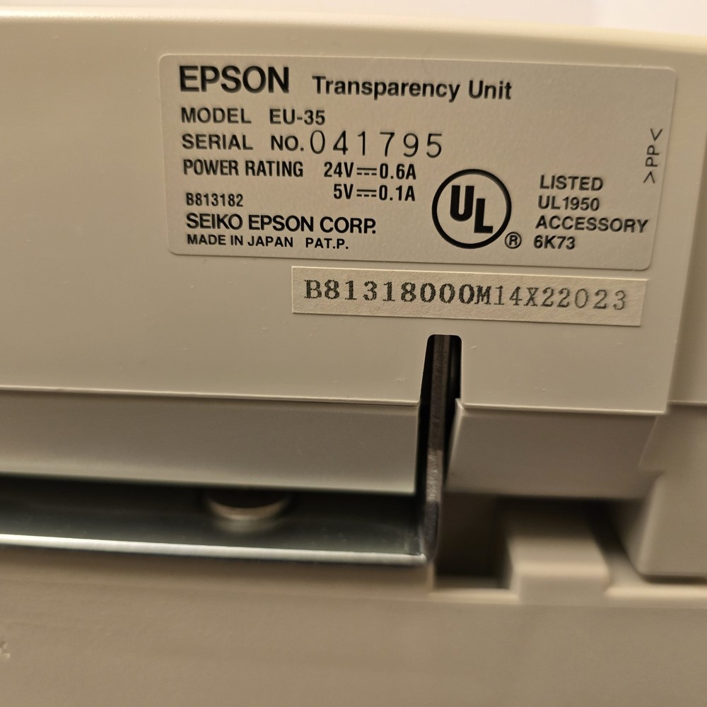 Epson Expression 1680 Flatbed Scanner & EU-35 Transparency Unit Tech Tested