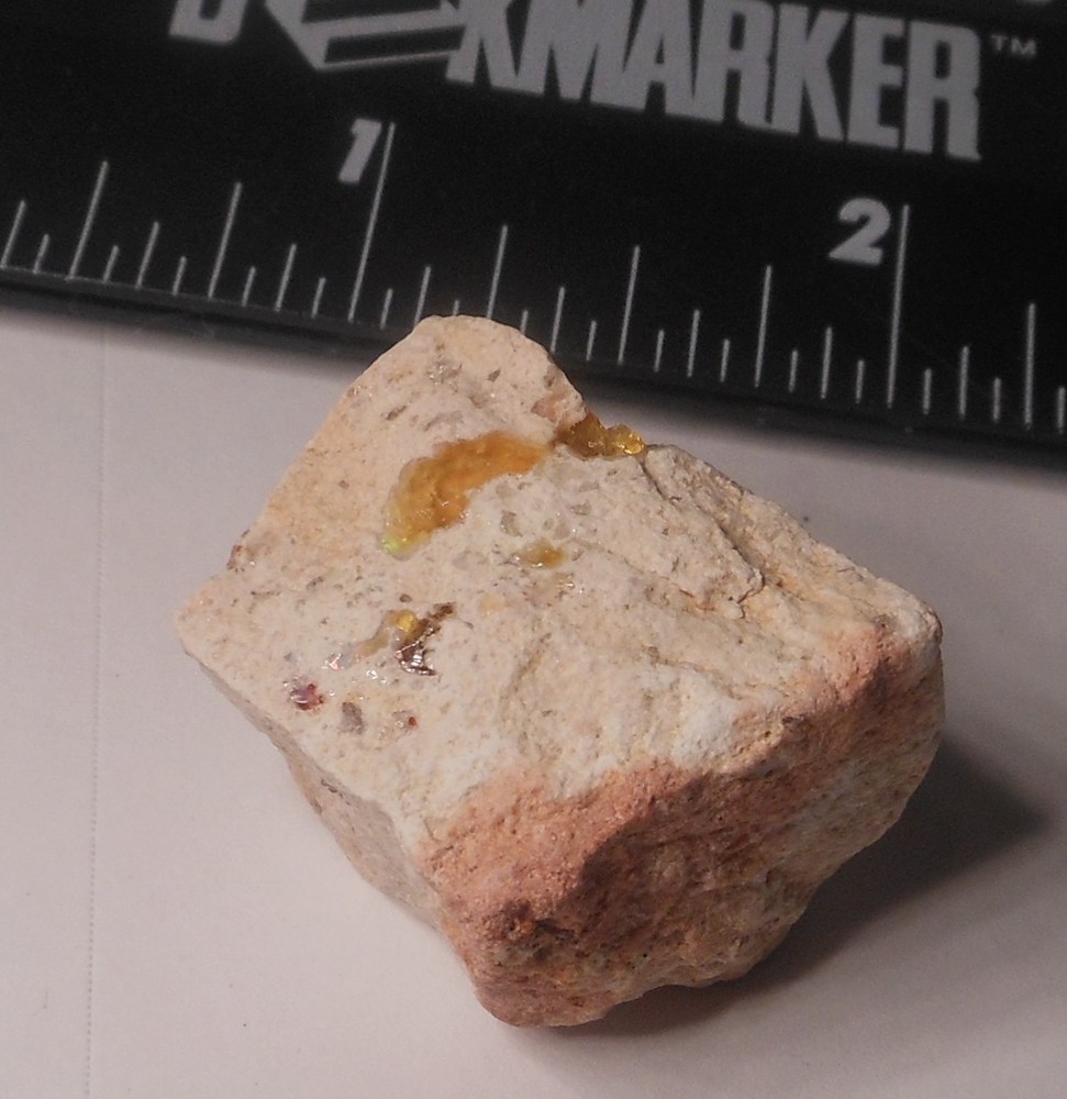 71ct Mexican Fire Opal Specimen Rough for Polishing