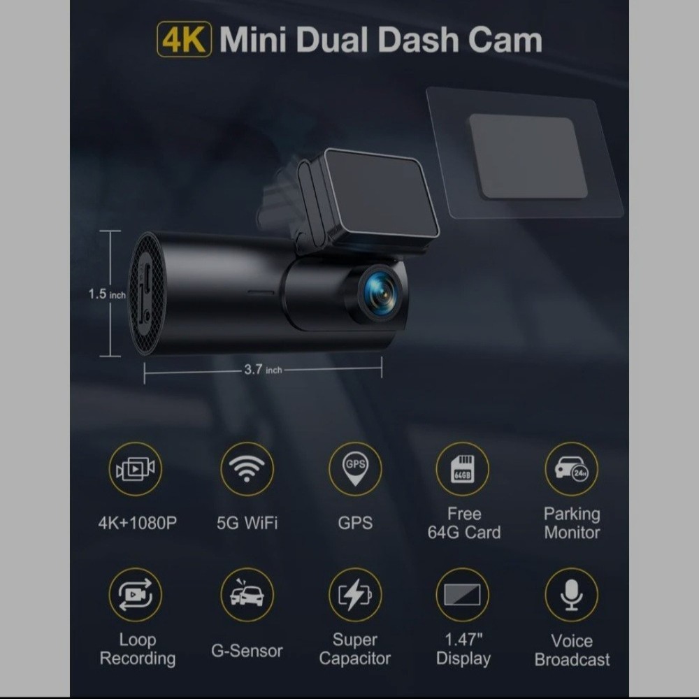 GKU D600 PRO Dashcam