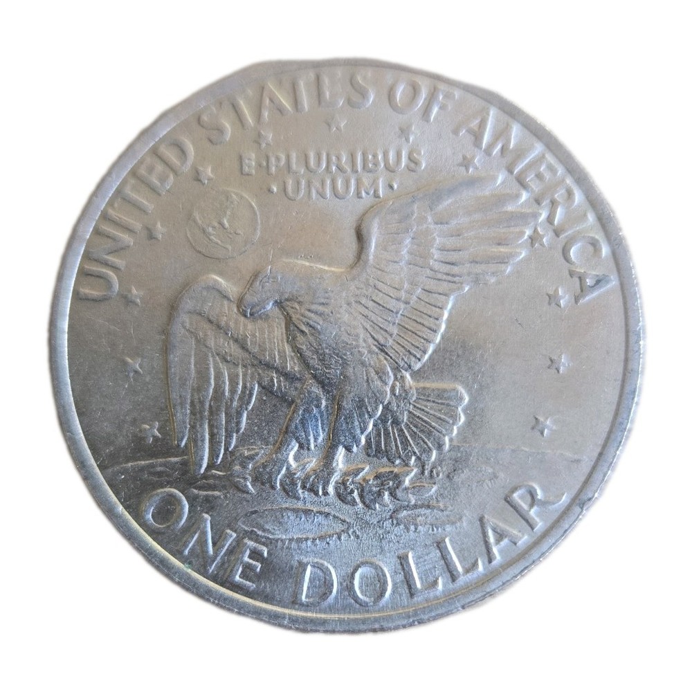 1971 D EISENHOWER DOLLAR D-Mint Rare Apollo Eagle good condition