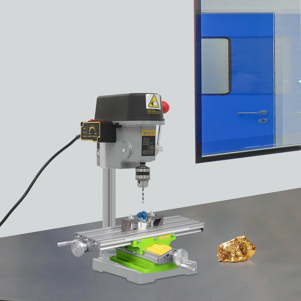 Worktable Corded Electric Portable Mini Drill Press Bench Drilling Machine