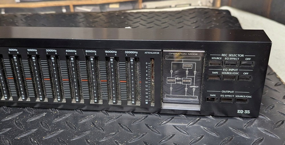 Faceplate from Onkyo Integra EQ-35 equalizer