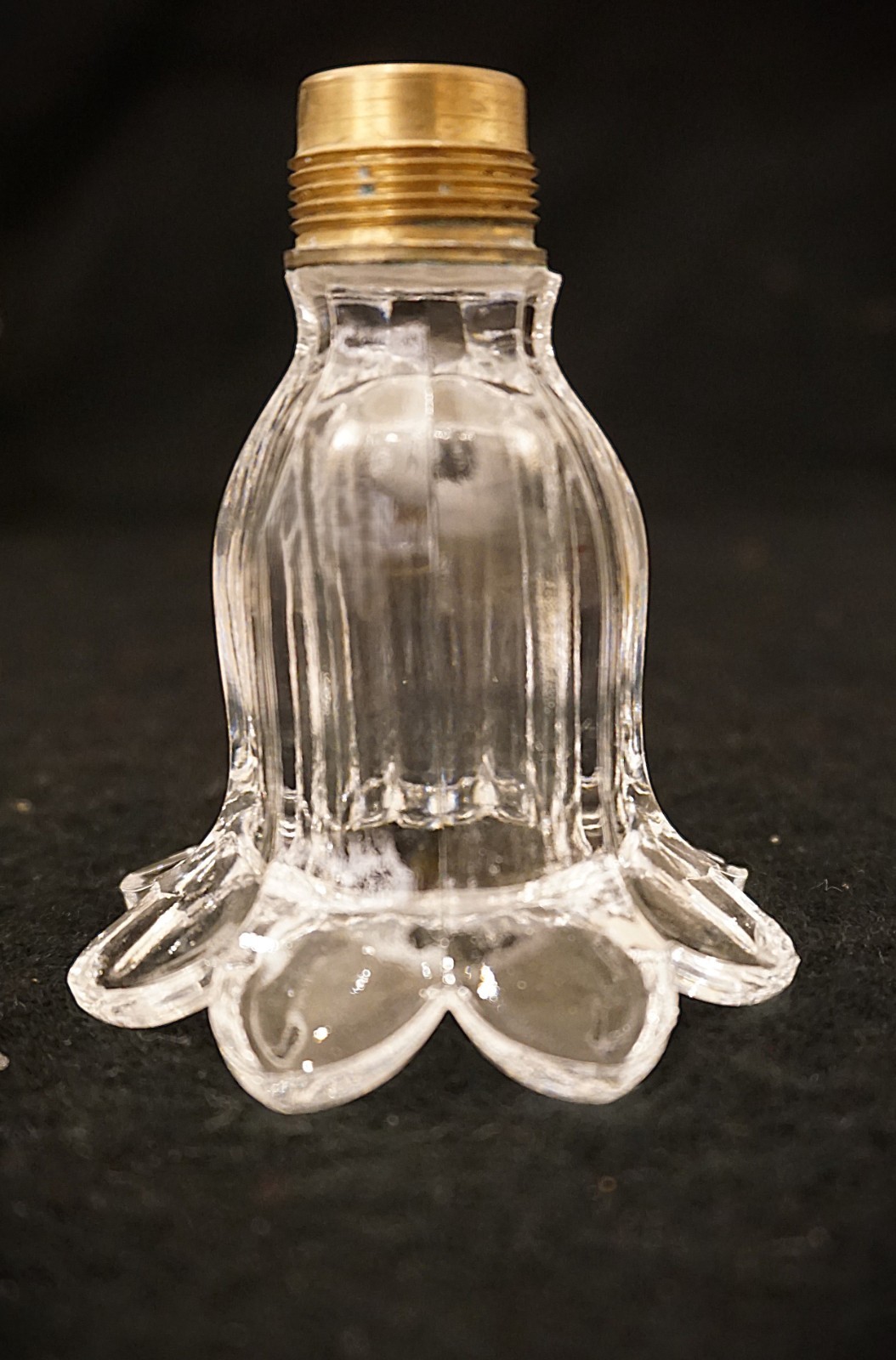 Antique Baccarat chandelier cup/lighting part/Hand Cut/France C.1900/Crystal