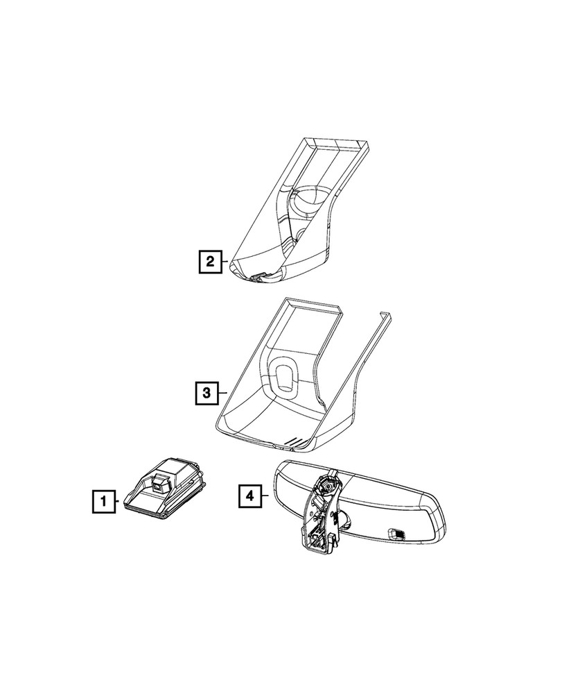 Genuine Mopar Forward Facing Camera 68516070AA