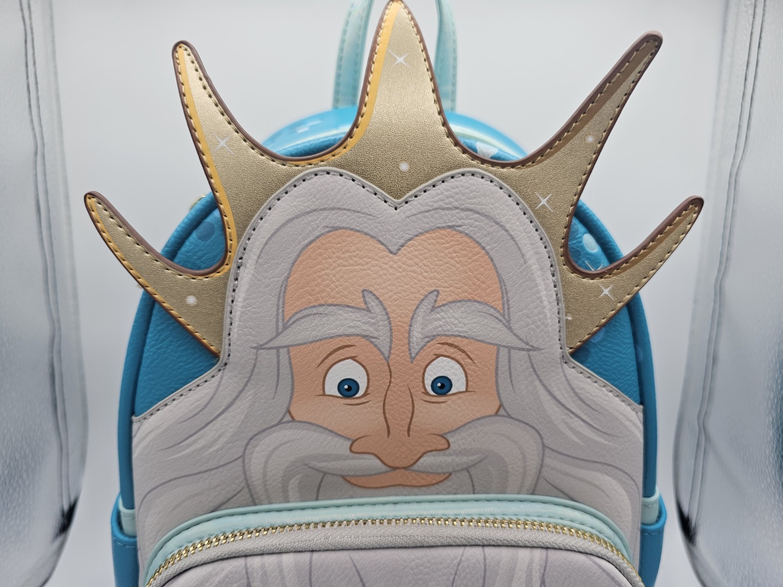 Disney Loungefly The Little Mermaid King Triton Cosplay Mini Backpack NWT