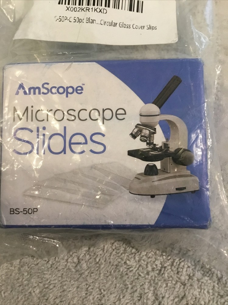 Microscope Slide Ground Edges Pre-Cleaned 50 Pkg Clear Glass