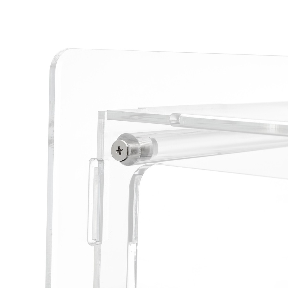 3-Tier Acrylic Side Table Acrylic Nightstand Elevated Bottom Preventing Damp