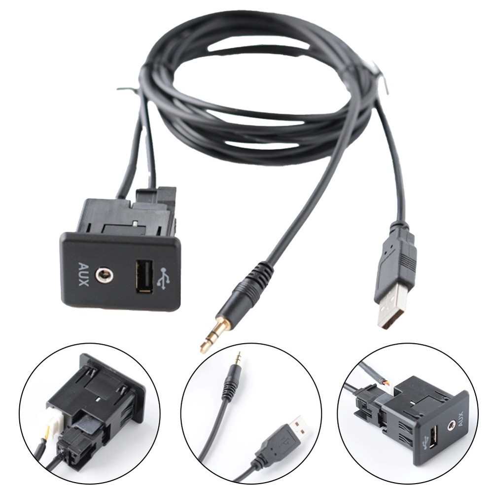 280234BA0B AUX Socket + USB Cable for Nissan Frontier Rogue and Altima Models