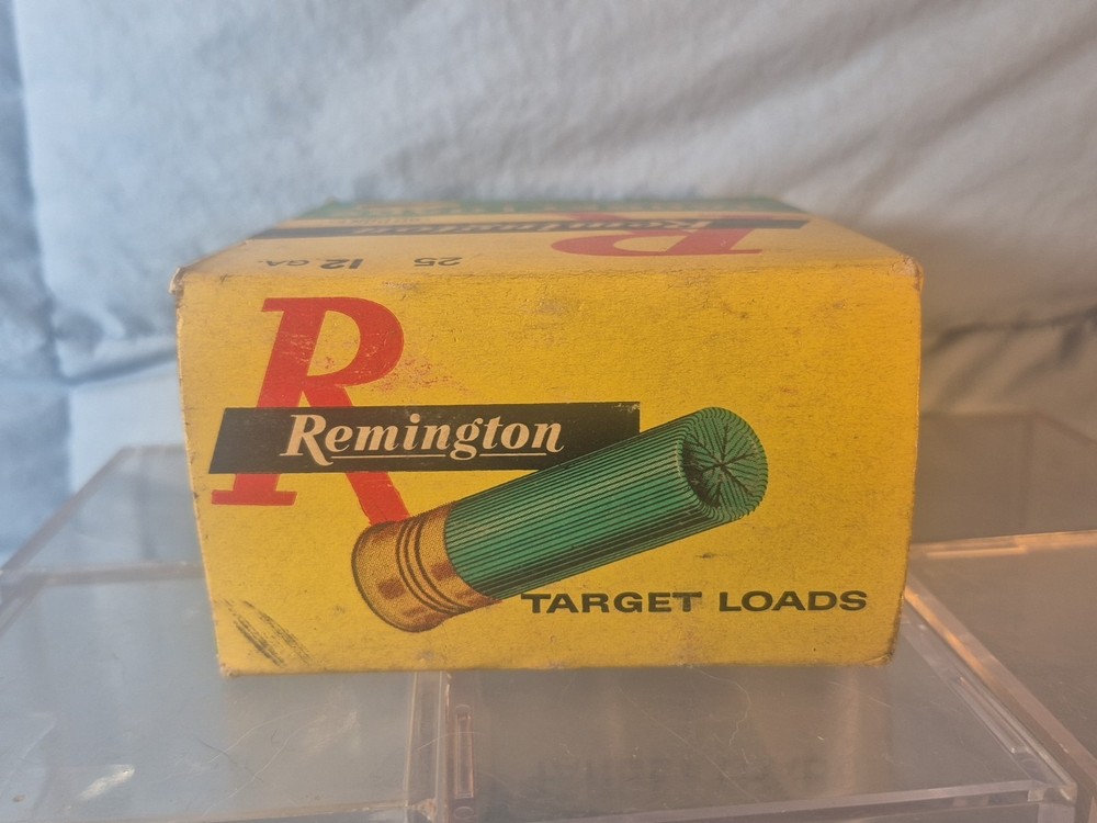 EMPTY Vtg REMINGTON TARGET LOADS Shotgun Shells 12 Ga EMPTY Ammo Box