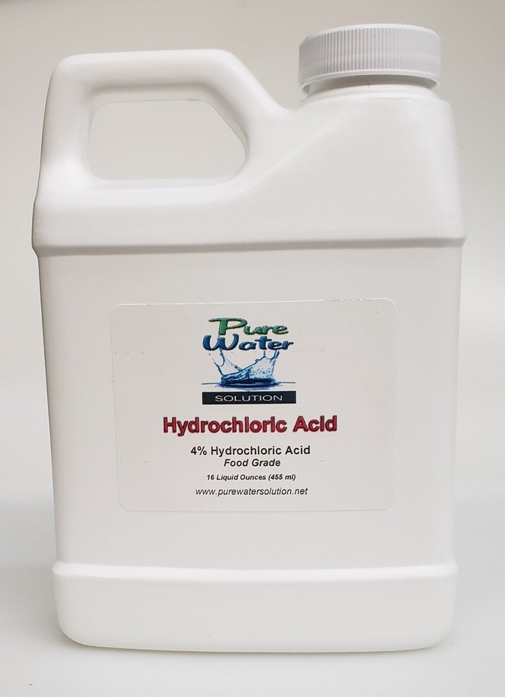 4% HCL Solution 16oz HDPE Jug