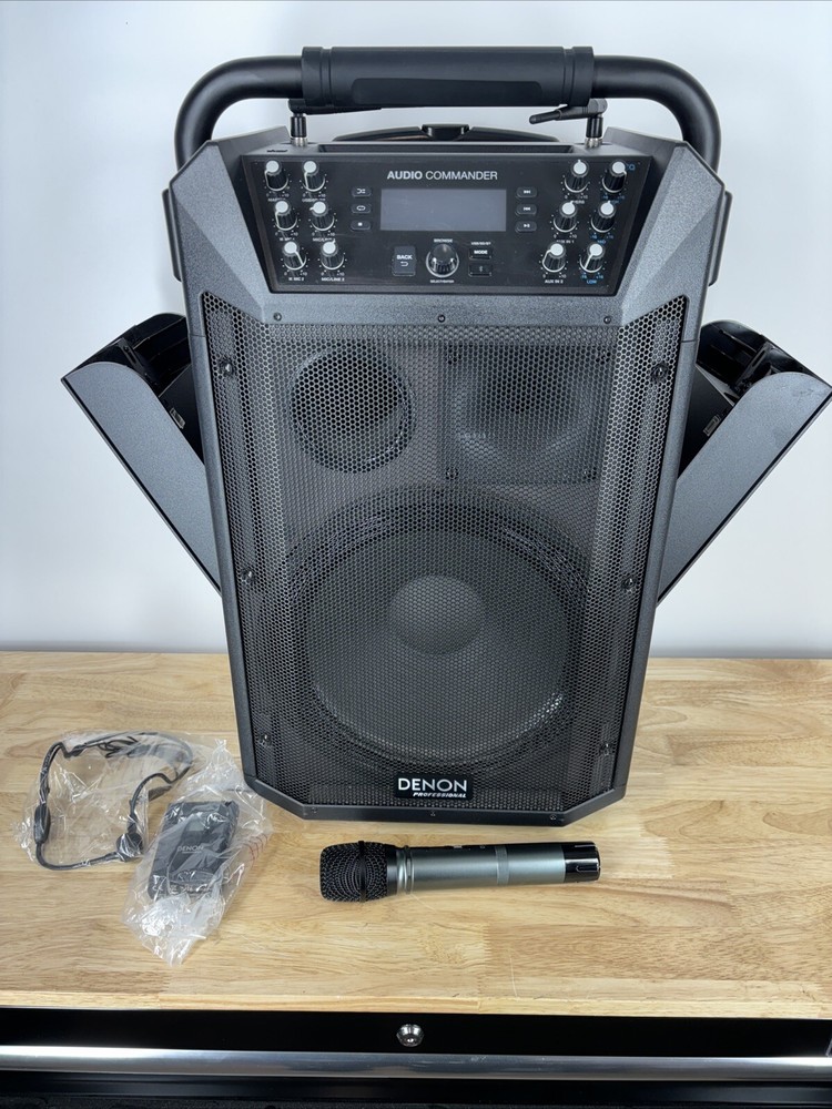Denon Professional Audio Commander Mobile PA System With Transmitter + 2 Mic