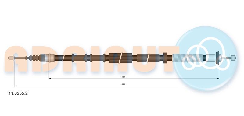 Cable Pull, parking brake ADRIAUTO 11.0255.2