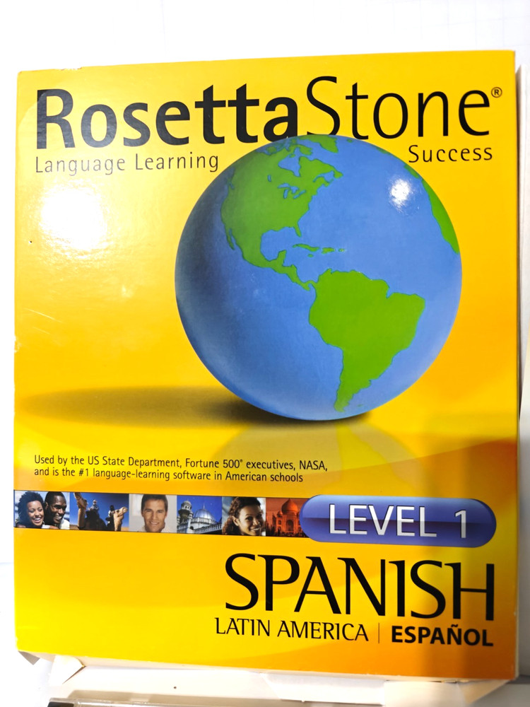 Rosetta Stone Latin American Spanish Level 1 Set Language Learning Personal Ed.