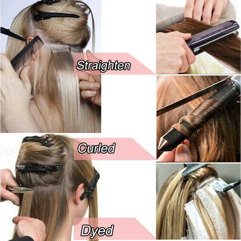 Seamless Tape in Human Hair Extensions Skin Weft Tape-on Real Thick Hair 16-26in