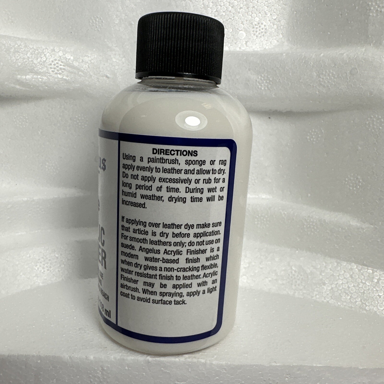 Angelus Brand Acrylic Leather Paint Mate Finisher No. 620 - 4oz