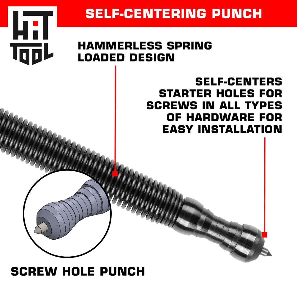 HIT Tool Hardware Install Kit Hammerless 3 Piece Spring Tool Set