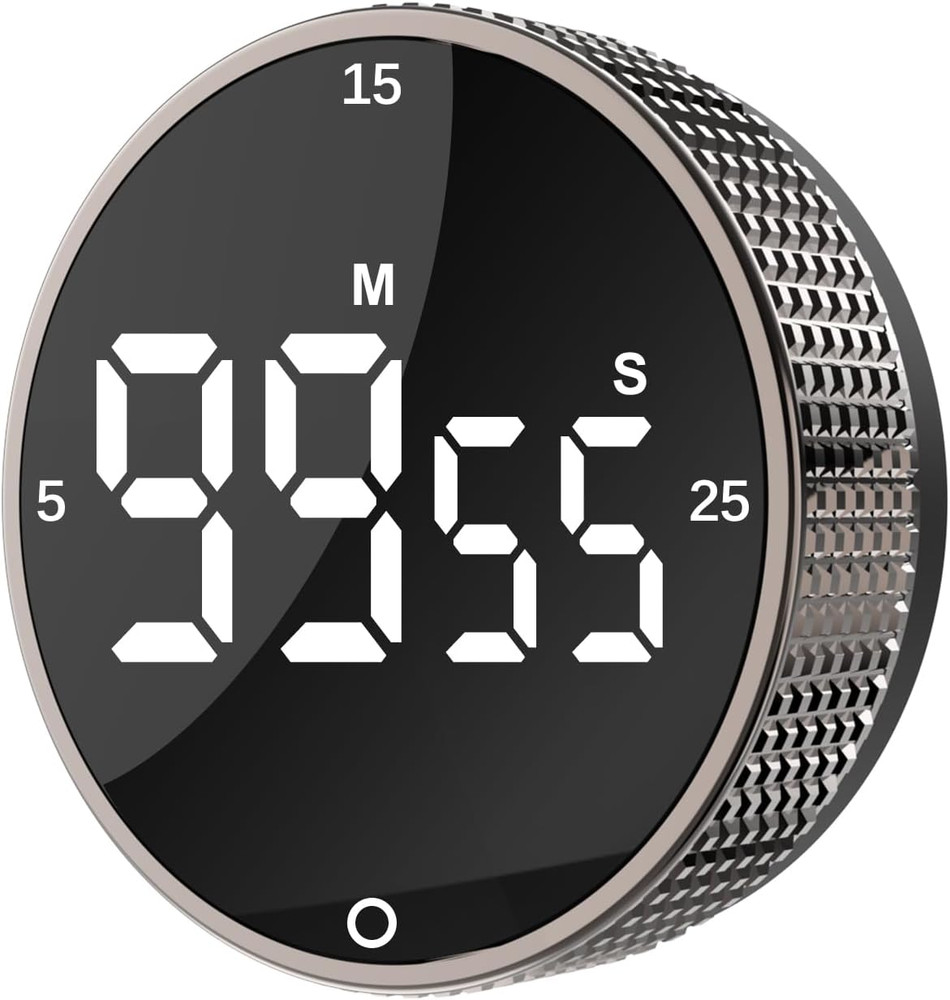 Upgrade Digital Kitchen Timer - Magnetic Countdown Countup Visual Pomodoro Timer
