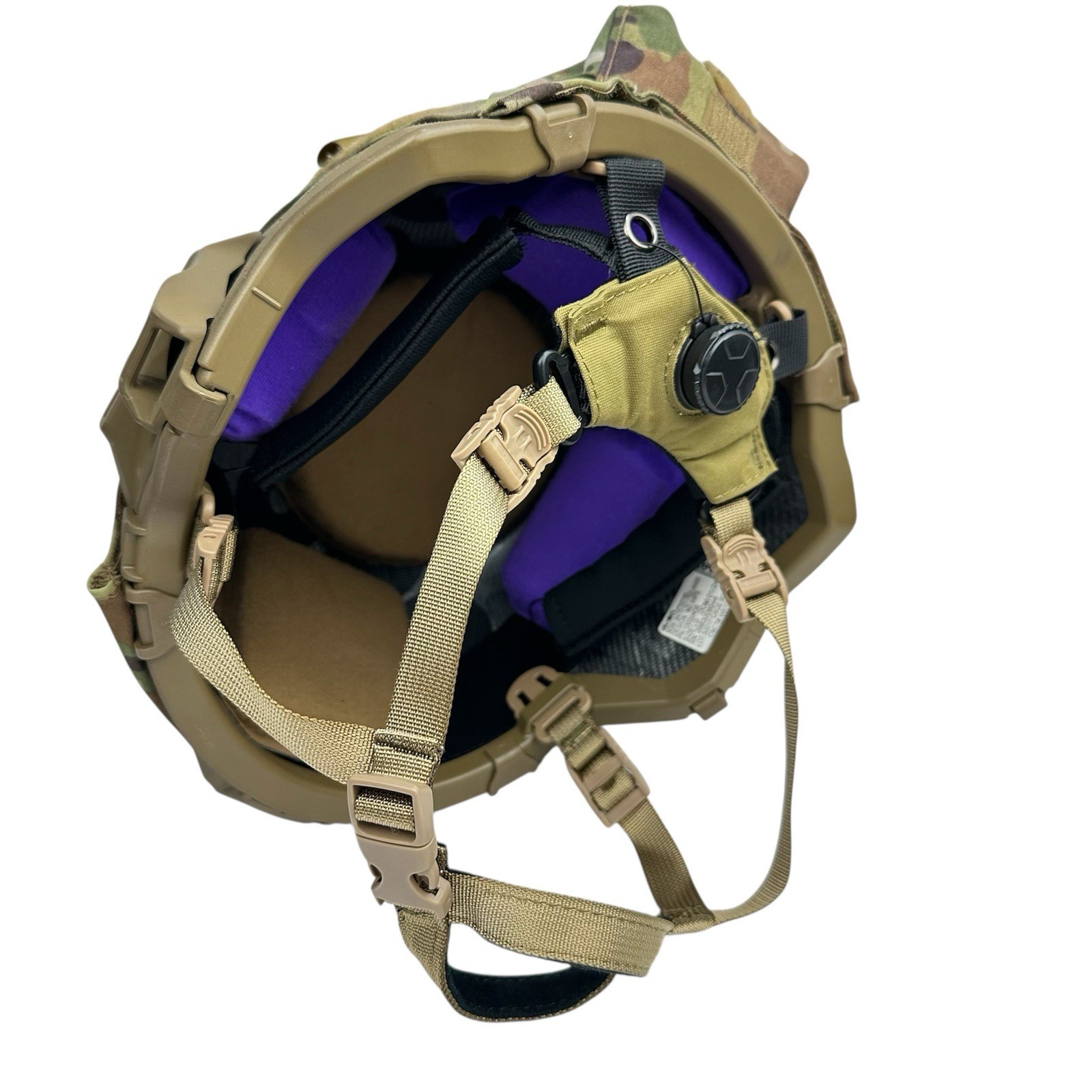 US Army 3M Ceradyne IHPS F70 Helmet Boltless 4 Point BOA Dial Chinstrap Harness