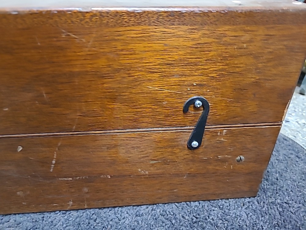 Antique Gurley Engineering Wood Instrument Box